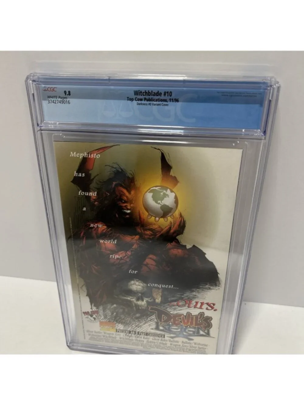 Witchblade #10 CGC 9.8 Darkness #0 Variant White Key 1st app Jackie Estacado
